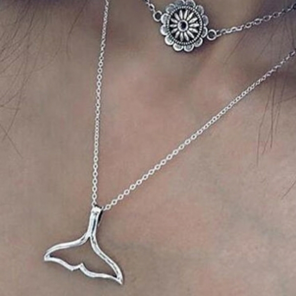 NEW Silver Toned Boho Multilayer Choker Necklace - Picture 7 of 11